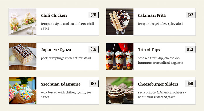 beautiful 4 menu types