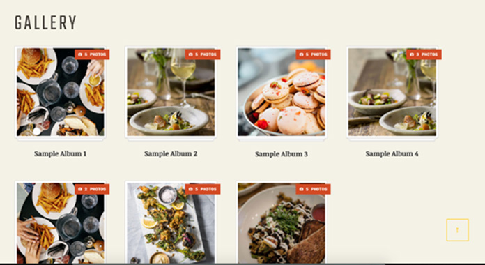 gallery page with creative design 