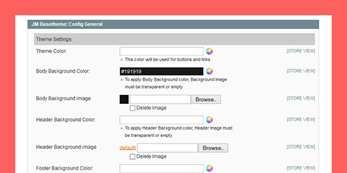 Color customization with JM BaseTheme