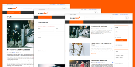 Support all default Joomla pages