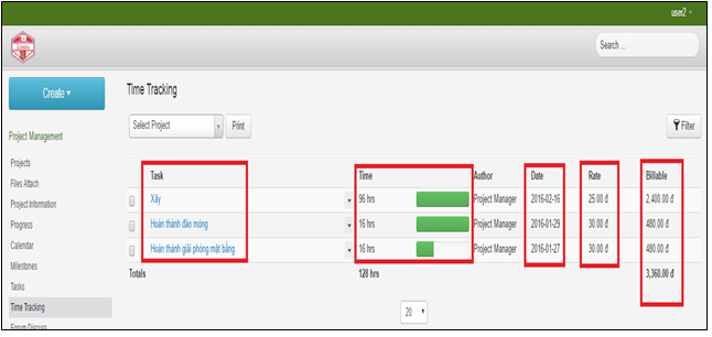 time tracking